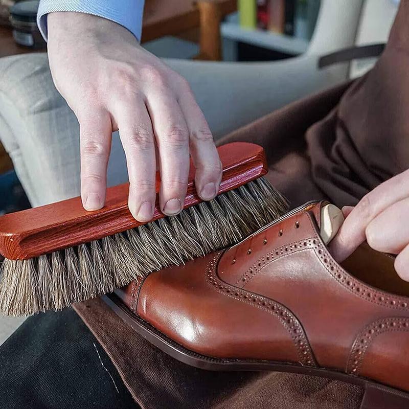 Durable Bristle Horsehair Shoe - Leather Shoe Polish 评论和价格